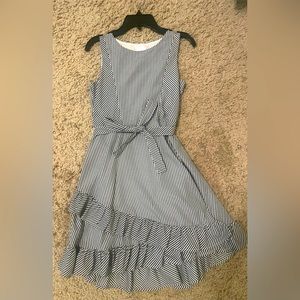 girls size 12, dress. charcoal grey.